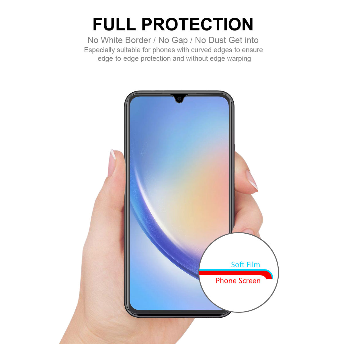 ENKAY HAT PRINCE 5PCS For Samsung Galaxy A34 5G / M34 5G / F34 5G Full Screen Protector TPE+PET+TPU Hydrogel Screen Film (Full Glue)