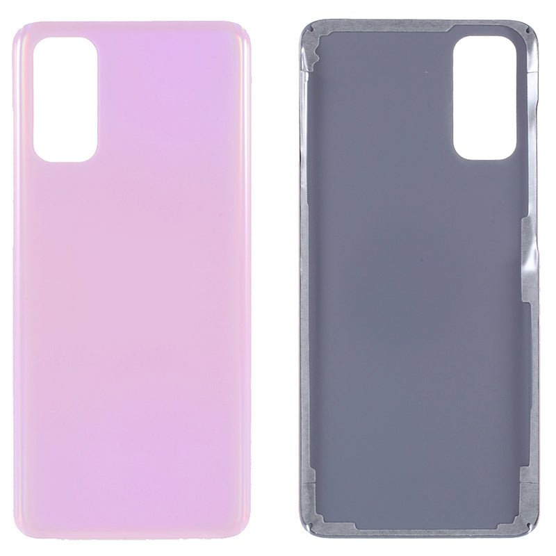 For Samsung Galaxy S20 4G G980  /  S20 5G G981 Battery Housing Cover with Adhesive Sticker (without Logo) - Pink