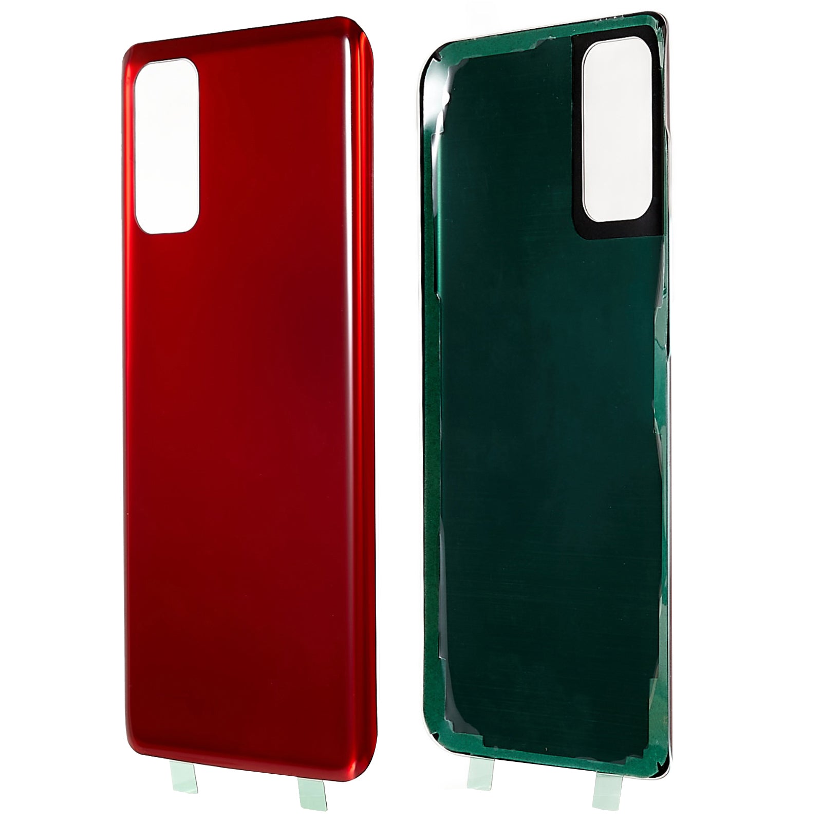 For Samsung Galaxy S20 4G G980  /  S20 5G G981 Battery Housing Cover with Adhesive Sticker (without Logo) - Red