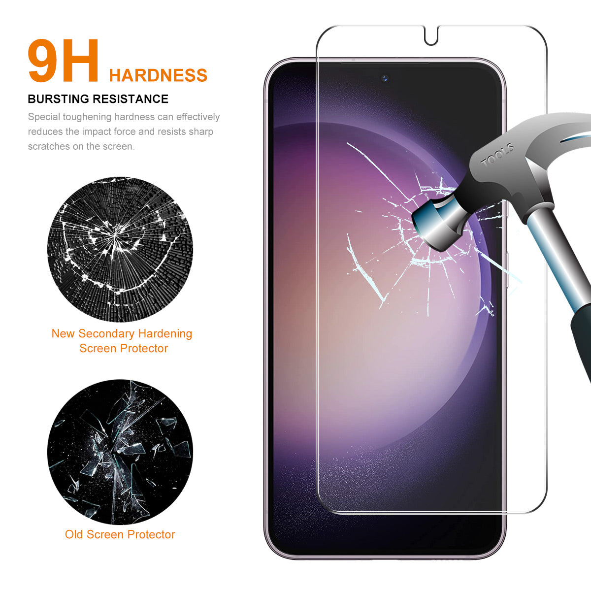 ENKAY HAT PRINCE for Samsung Galaxy S24+ Full Glue Screen Protector 0.18mm Ultra Thin (Fingerprint Unlock)