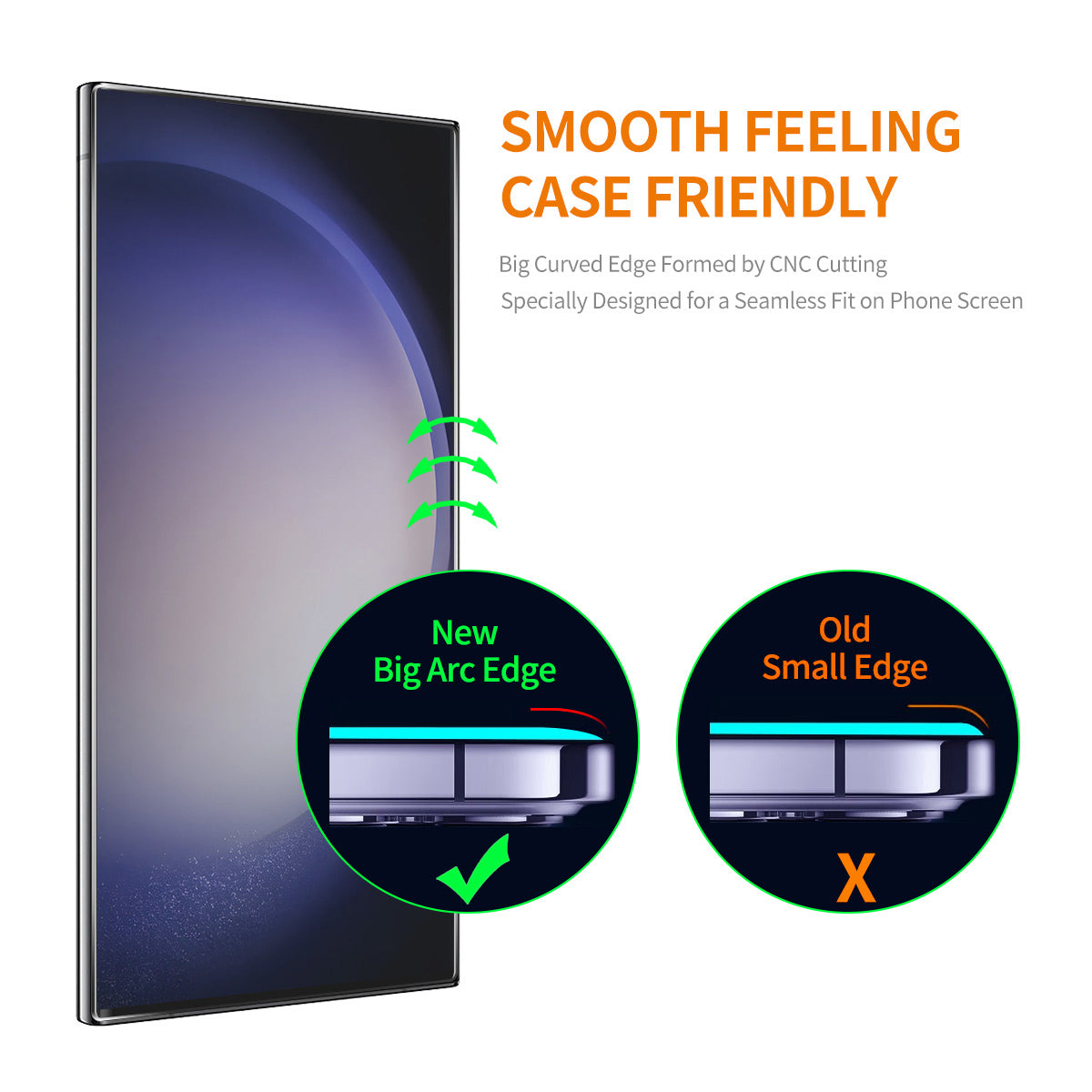 ENKAY HAT PRINCE for Samsung Galaxy S24 Ultra Screen Protector High Aluminum-silicon Glass (Fingerprint Unlock)