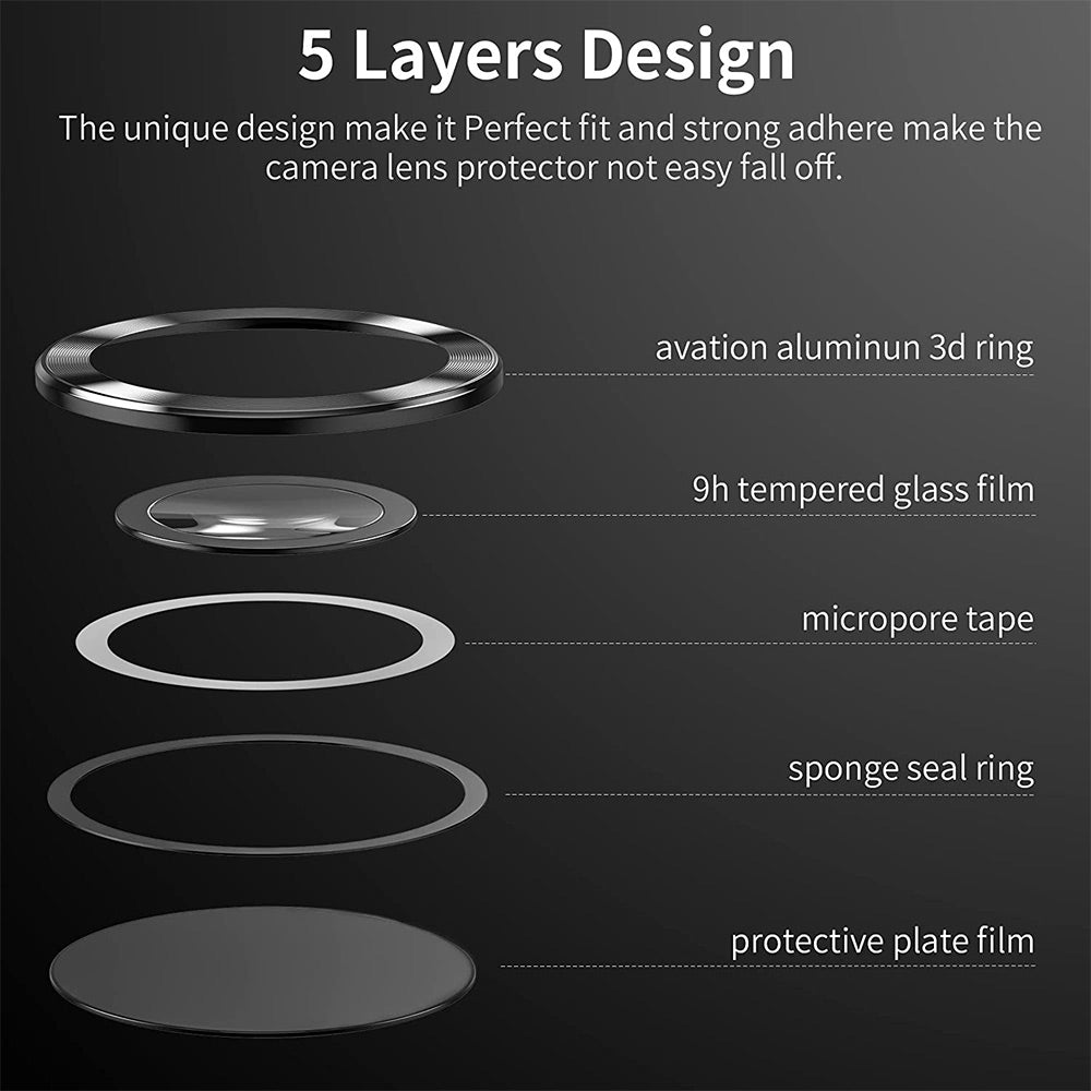 ENKAY HAT PRINCE For Samsung Galaxy S24 Ultra Camera Lens Protector 9H Tempered Glass, HD Clear - Silver
