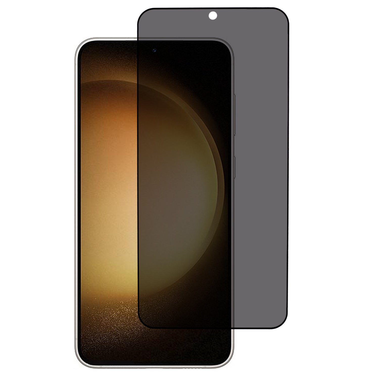 For Samsung Galaxy S24+ Anti-Spy Screen Protector Black Edge Full Glue (Fingerprint Unlock)