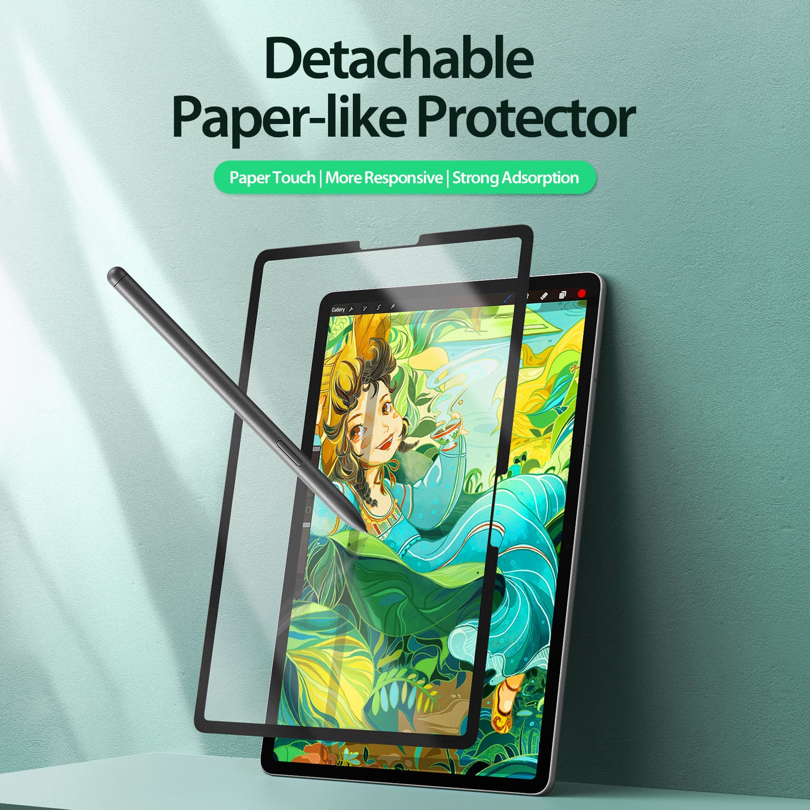 DUX DUCIS Naad Series for Samsung Galaxy Tab S9 FE Paperfeel Screen Protector Removable Matte PET Film