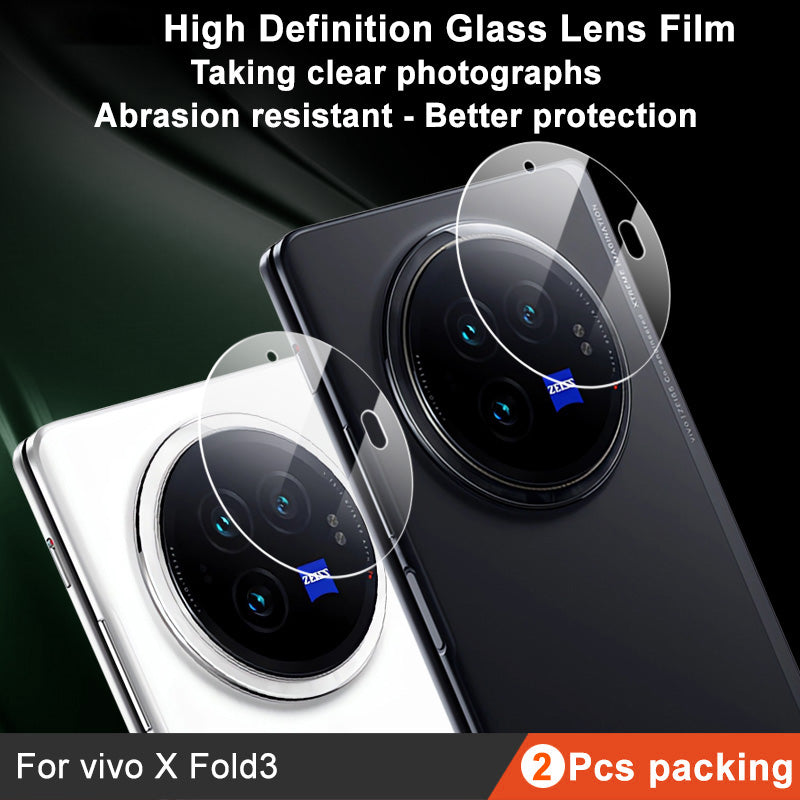 IMAK 2Pcs / Set for vivo X Fold3 Anti-Scratch Tempered Glass Lens Cover Film Phone Camera Lens Protector