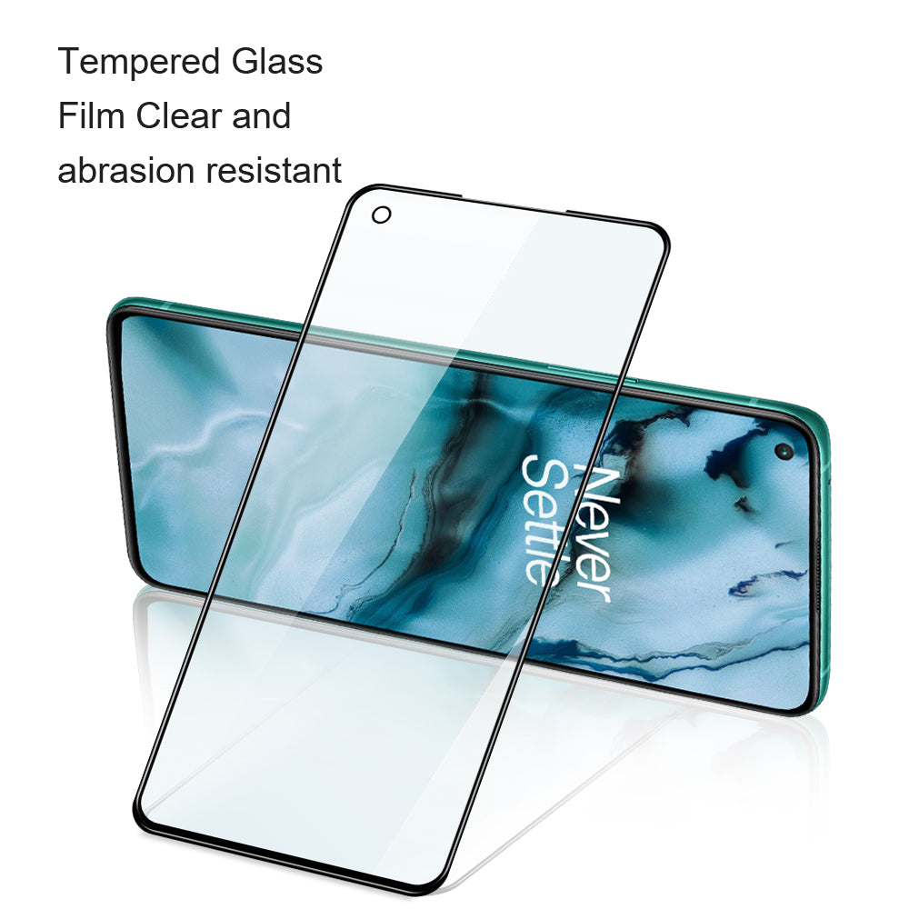 AMORUS For OnePlus Nord 3 5G / Ace 3 5G / Ace 2V / Ace 3V 5G Tempered Glass Screen Protector Silk Printing - Black