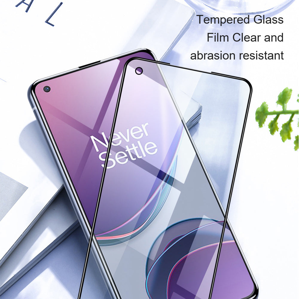AMORUS 2Pcs For OnePlus Nord 3 5G / Ace 3 5G / Ace 2V / Ace 3V 5G Screen Protector Full Glue Tempered Glass Film - Black