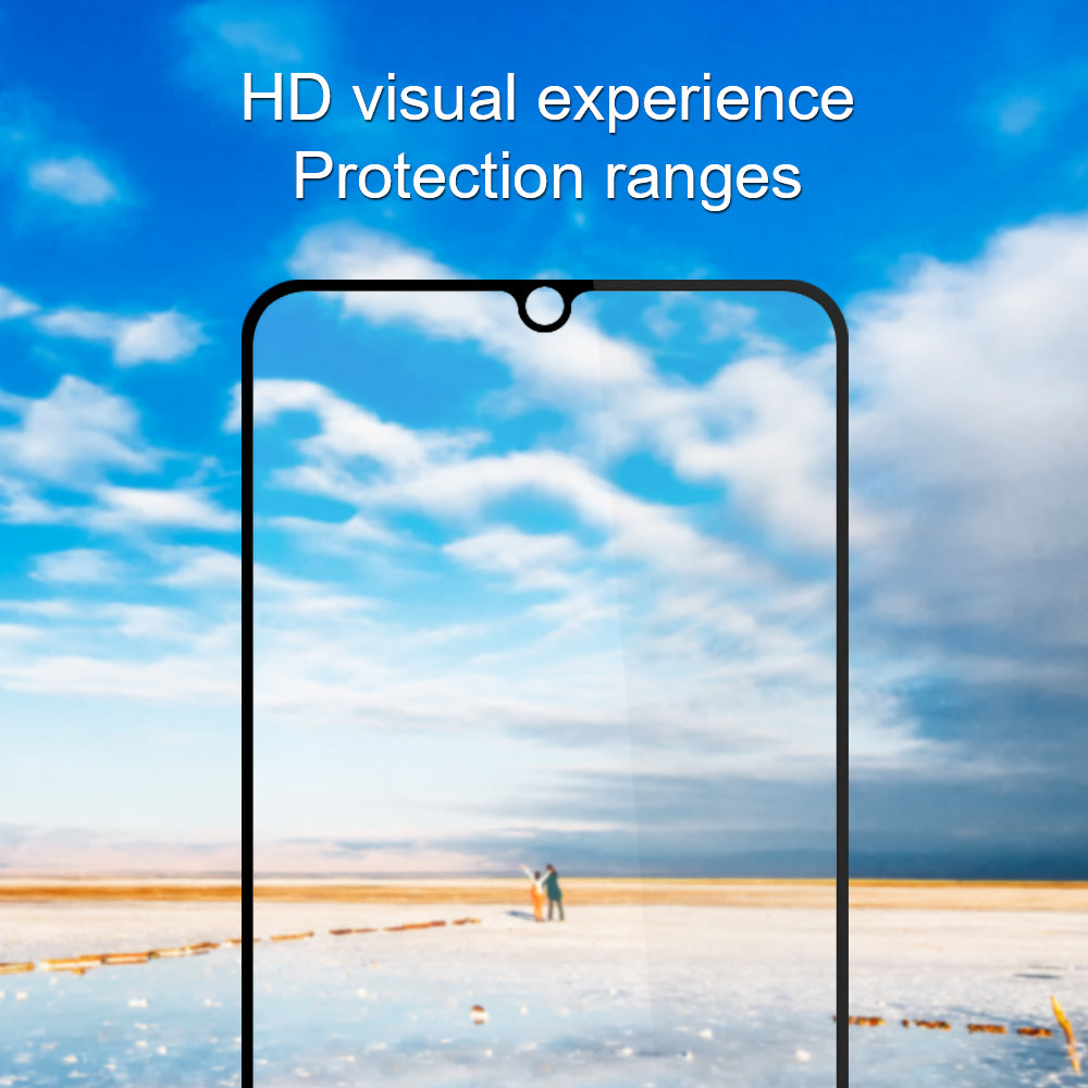 AMORUS 2Pcs For Samsung Galaxy Z Fold6 5G HD Clear Tempered Glass Screen Protector Silk Printing 9H Film - Black