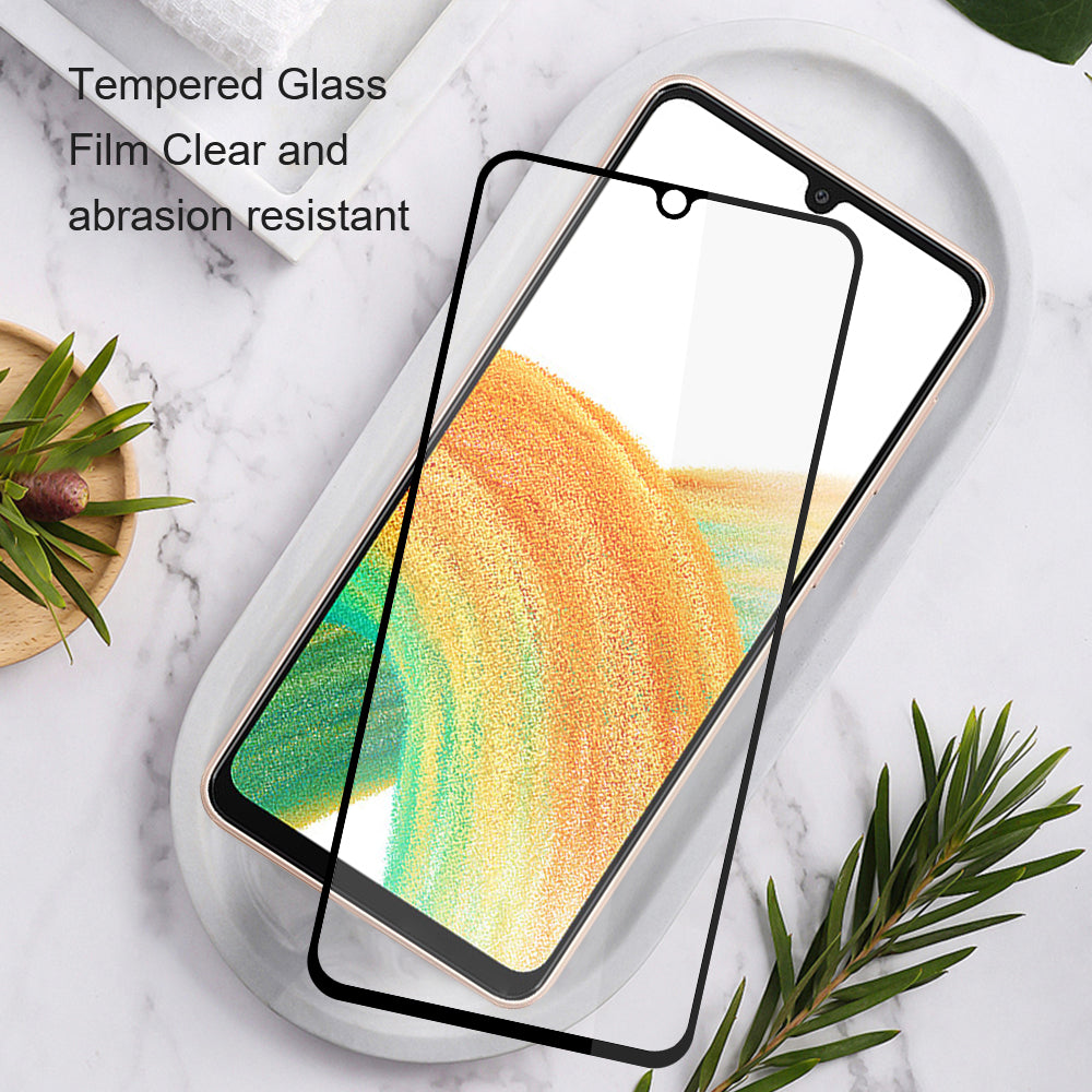 AMORUS For Samsung Galaxy Z Fold6 5G Super Clear Black Tempered Glass Full Screen Protector (Silk Printing)