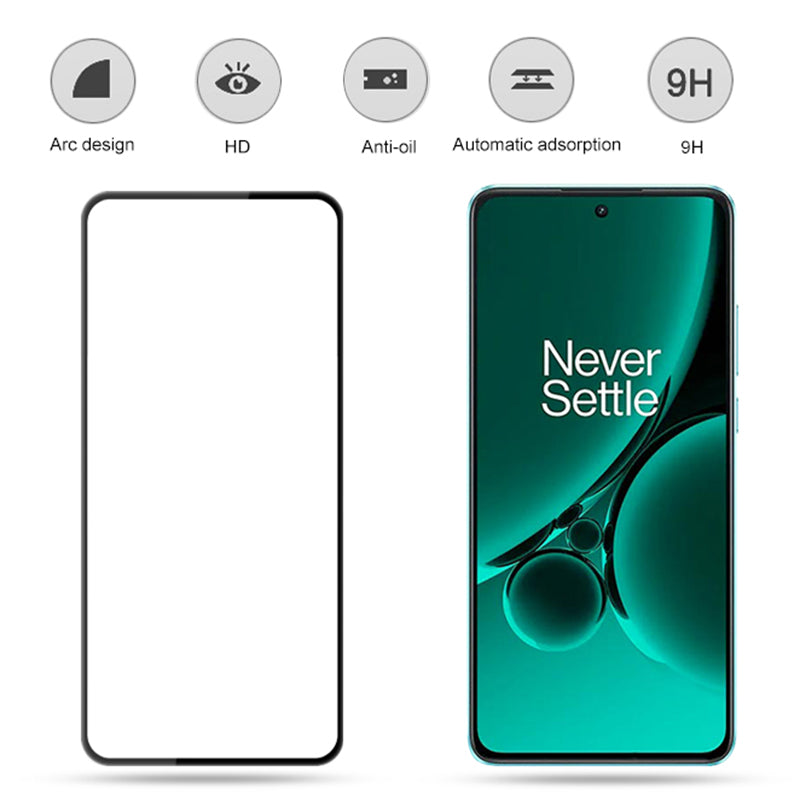 MOCOLO For OnePlus Nord 3 5G / Nord CE3 5G / Ace 2V / Ace 3V 5G Silk Print Full Glue Ultra Clear Tempered Glass Screen Film - Black