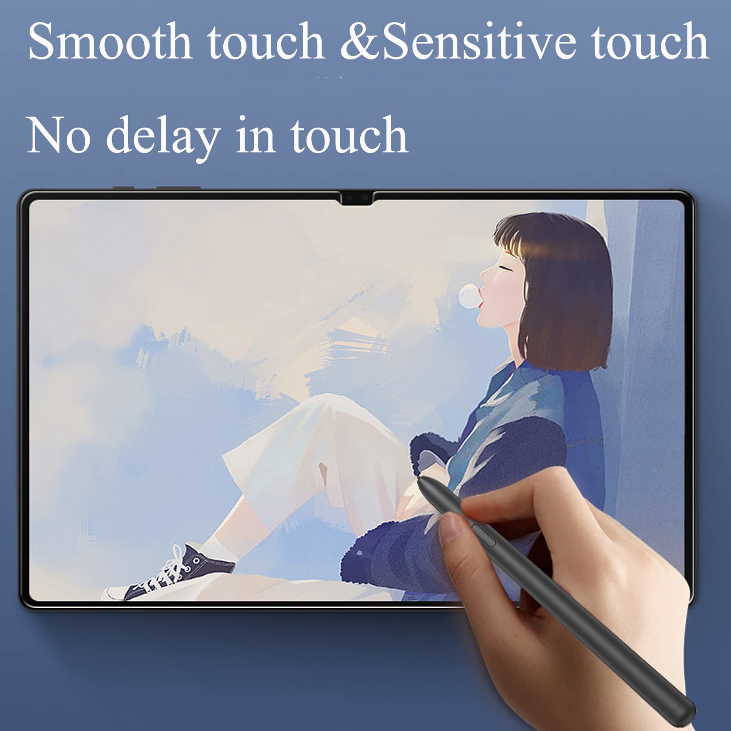 For Samsung Galaxy Tab A9 Anti-Spy Tempered Glass Screen Protector 0.3mm Arc Edge Film