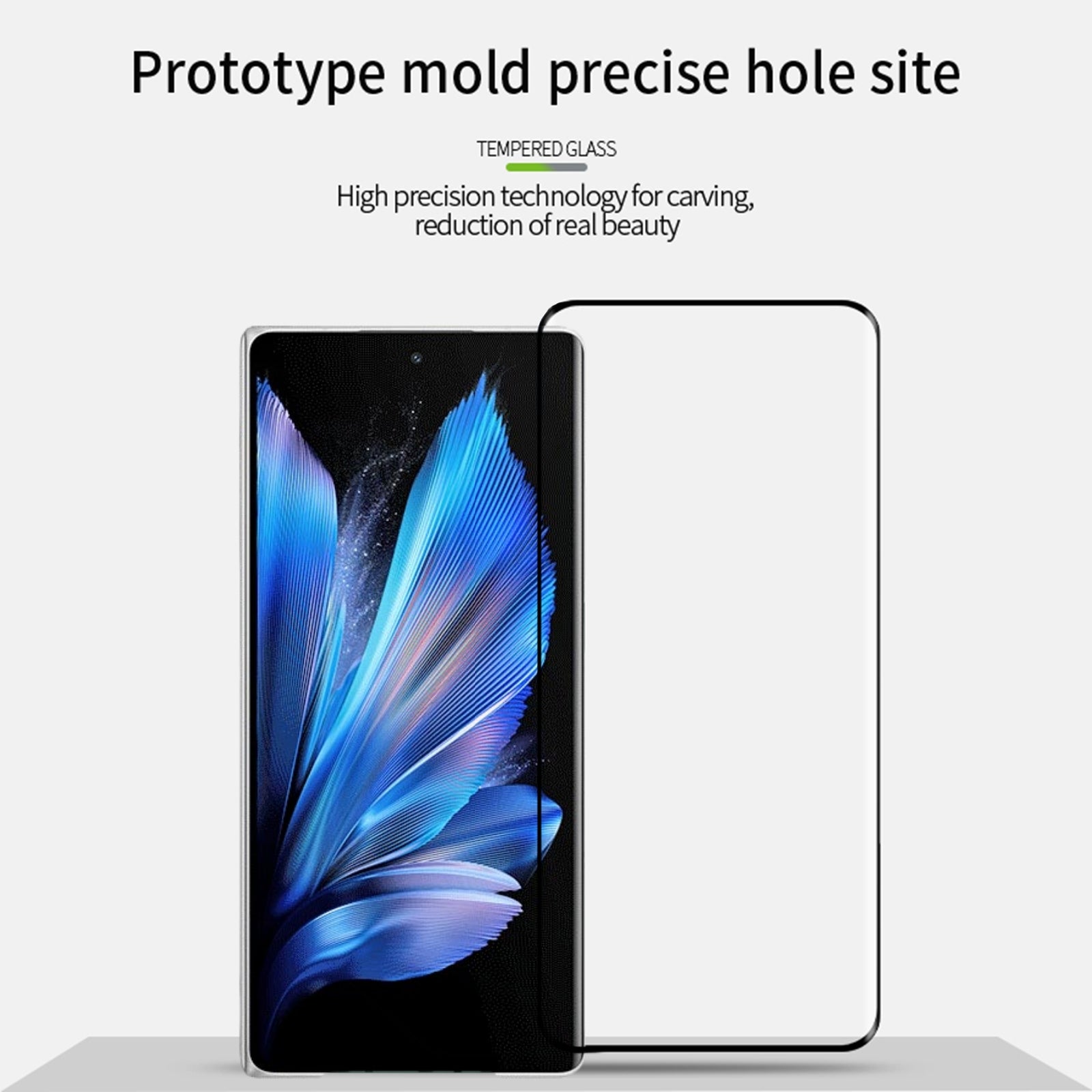 PINWUYO For vivo X Fold3 / X Fold3 Pro Screen Protector 3D Hot Bending Tempered Glass Anti-Explosion Film