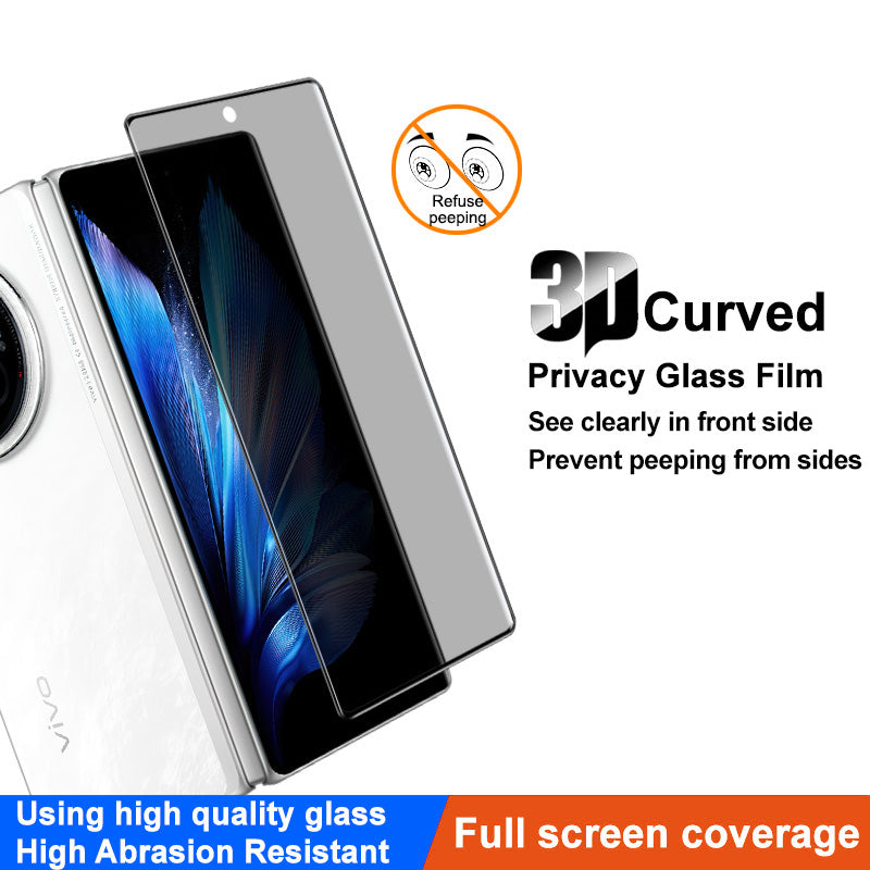 IMAK For vivo X Fold3 / X Fold3 Pro Privacy Screen Protector Full Cover 3D Curved Tempered Glass Film