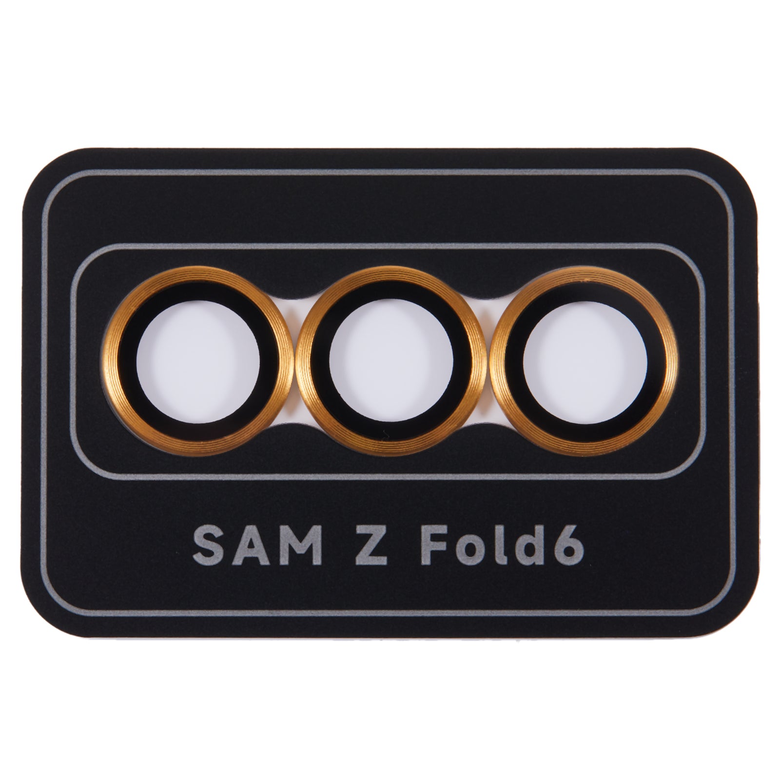 For Samsung Galaxy Z Fold6 5G Camera Lens Protector Set Precise Positioning Individual Lens Film - Gold