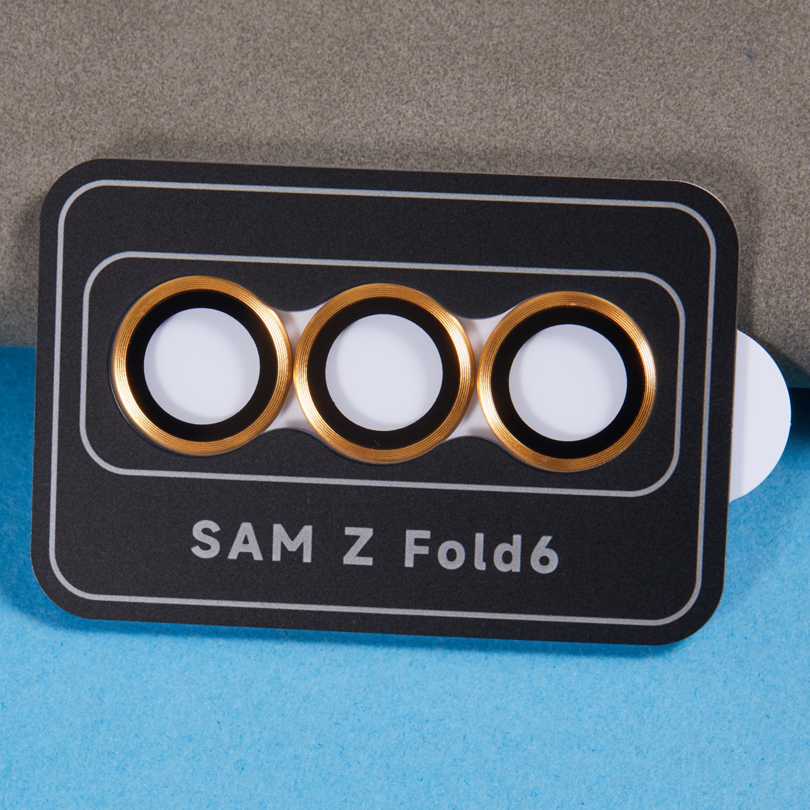 For Samsung Galaxy Z Fold6 5G Camera Lens Protector Set Precise Positioning Individual Lens Film - Gold