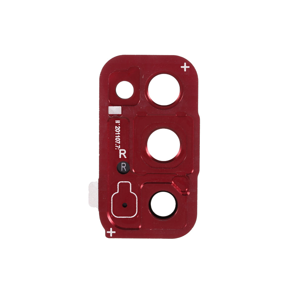 For Samsung Galaxy S20 FE G780 / S20 FE 5G G781 OEM Back Camera Lens Ring Cover with Glass Lens (without Logo) - Red