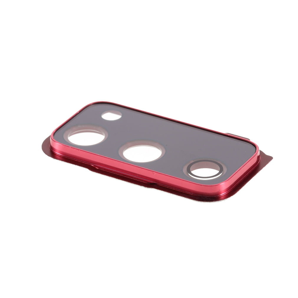 For Samsung Galaxy S20 FE G780 / S20 FE 5G G781 OEM Back Camera Lens Ring Cover with Glass Lens (without Logo) - Red