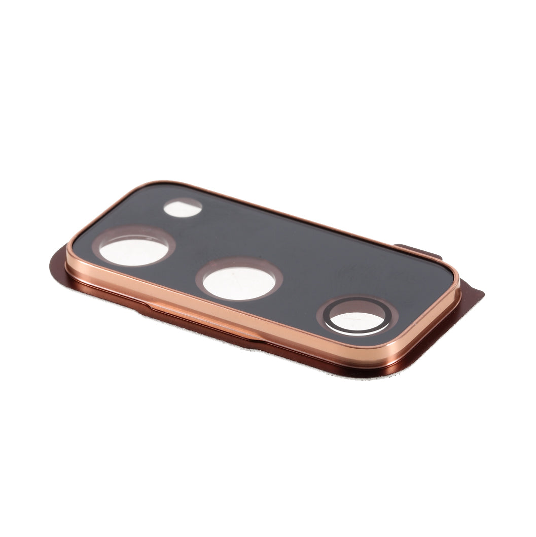 For Samsung Galaxy S20 FE G780 / S20 FE 5G G781 OEM Back Camera Lens Ring Cover with Glass Lens (without Logo) - Rose Gold