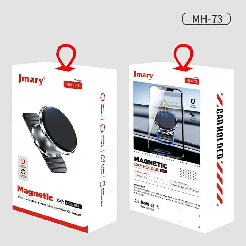 JMARY MH-73 Magnetic Car Phone Holder Zinc Alloy Dashboard Phone Car Mount