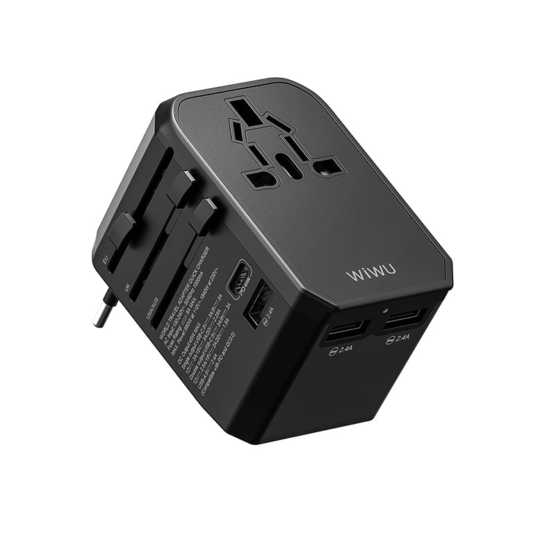 WIWU UA304 45W PD Universal Travel Adapter Wall Charger