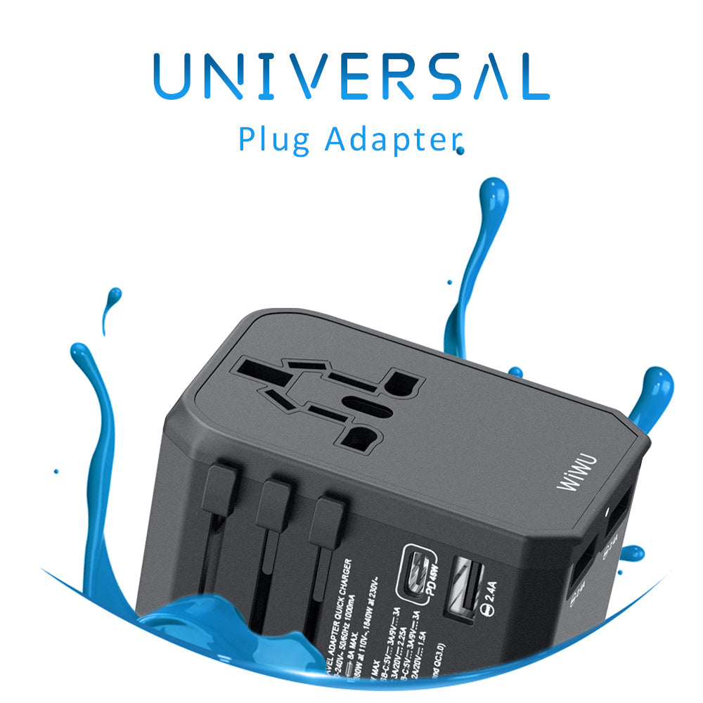 WIWU UA304 45W PD Universal Travel Adapter Wall Charger