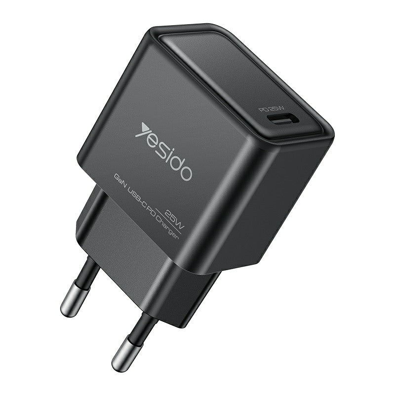 YESIDO YC62 PD 25W Fast Charging GaN Power Adapter Type-C Travel Wall Charger