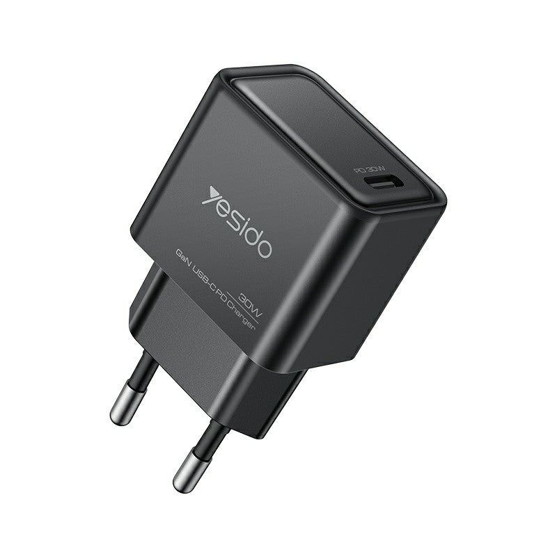 YESIDO YC63 GaN 30W Fast Charging Wall Charger Type-C Plug Travel Adapter (EU Plug)