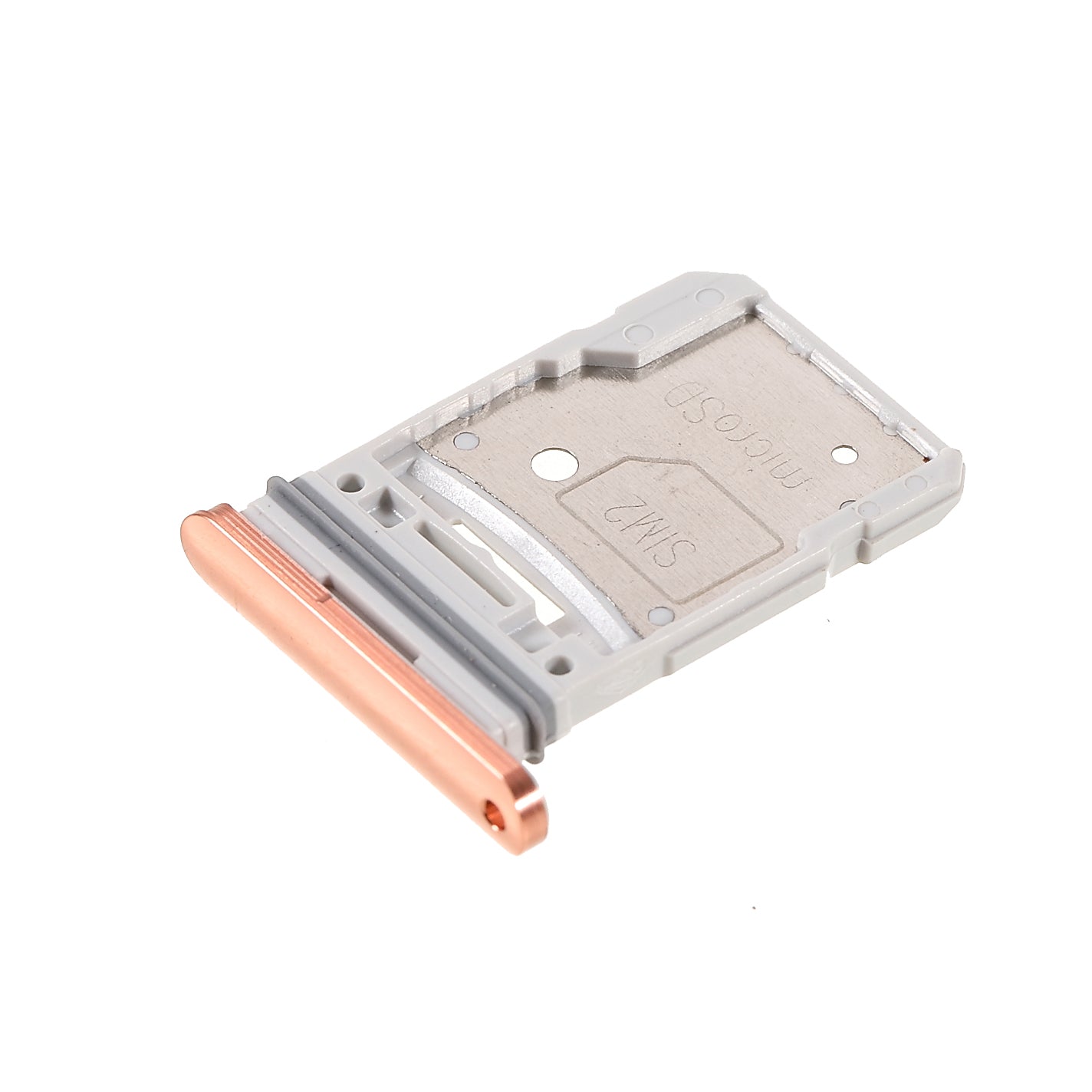 OEM Dual SIM Tray Holder Replacement (without Logo) for Samsung Galaxy S20 FE 4G G780/ 5G G781 - Rose Gold