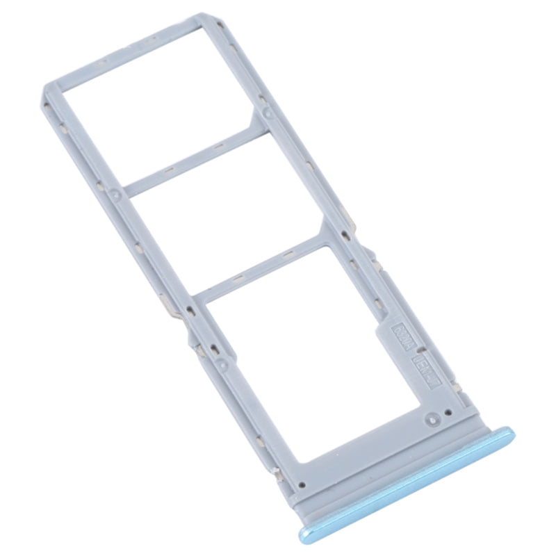 For vivo Y16 4G Dual SIM Card + TF Card Tray Holder Replacement Part (without Logo) - Blue