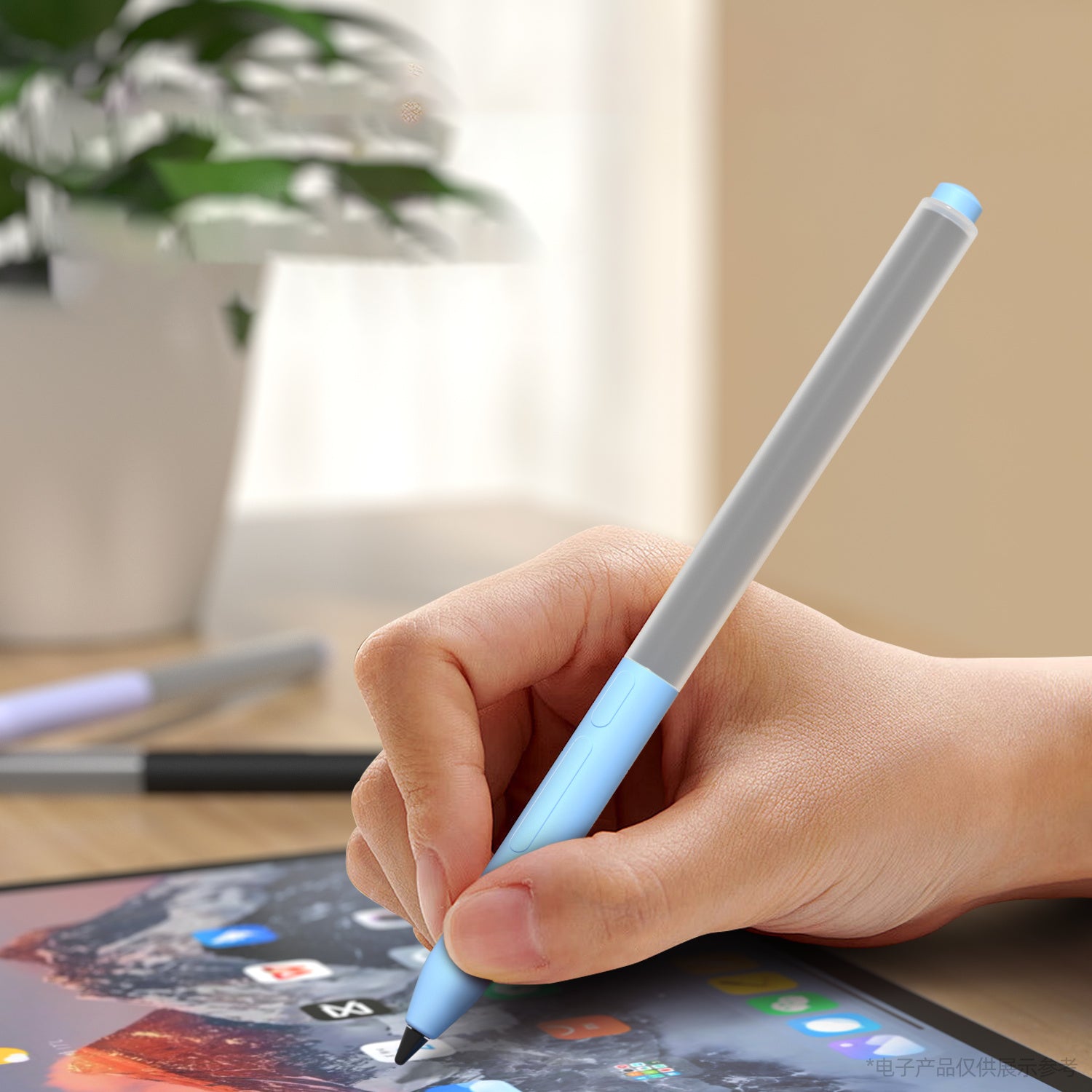 For Xiaomi Smart Pen (3rd Generation) Silicone Sleeve Stylus Pencil Protective Case - Sky Blue