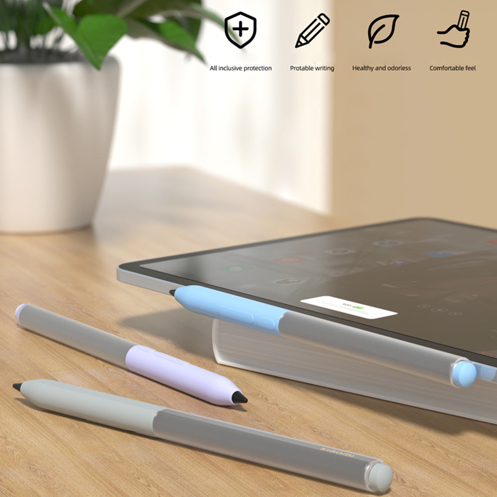 For Xiaomi Smart Pen (3rd Generation) Silicone Sleeve Stylus Pencil Protective Case - Grey