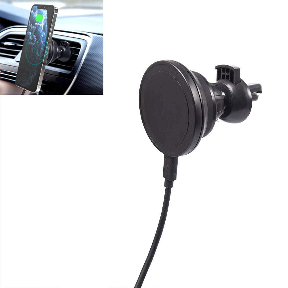 Wireless Car Charger Mount Pad Magsafe Fast Charging Magnetic Air Vent Phone Holder for iPhone 12/12 mini/12 Pro/12 Pro Max