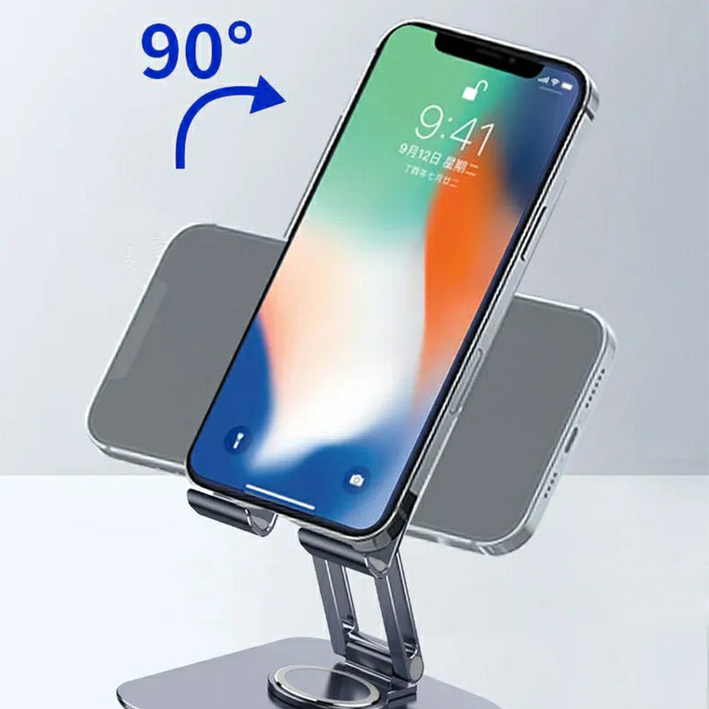 JMARY MK-61 Aluminum Alloy Desktop Phone Stand Rotatable Cellphone Tablet Holder
