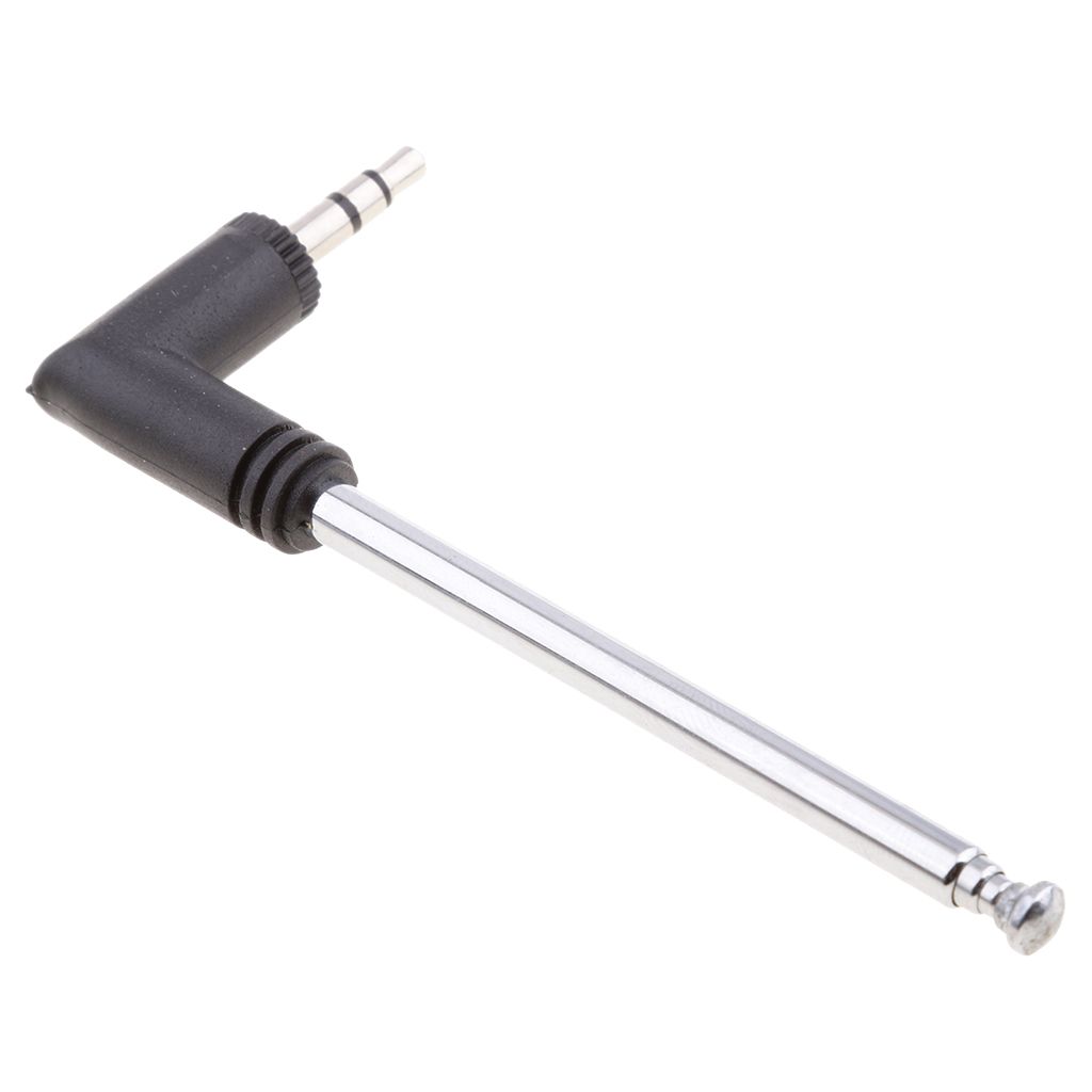 25cm 4 Section Telescoping AM FM Radio Antenna 3.5mm Plug