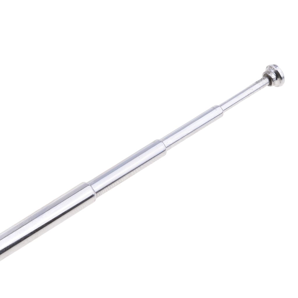 25cm 4 Section Telescoping AM FM Radio Antenna 3.5mm Plug