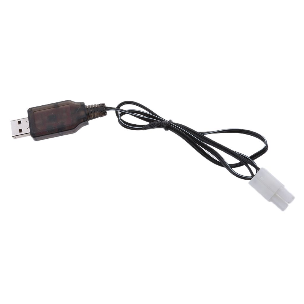 7.2V USB to L6.2-2P Plug NI-MH/NI-Cd Battery Charging Cable for RC Drone Toy