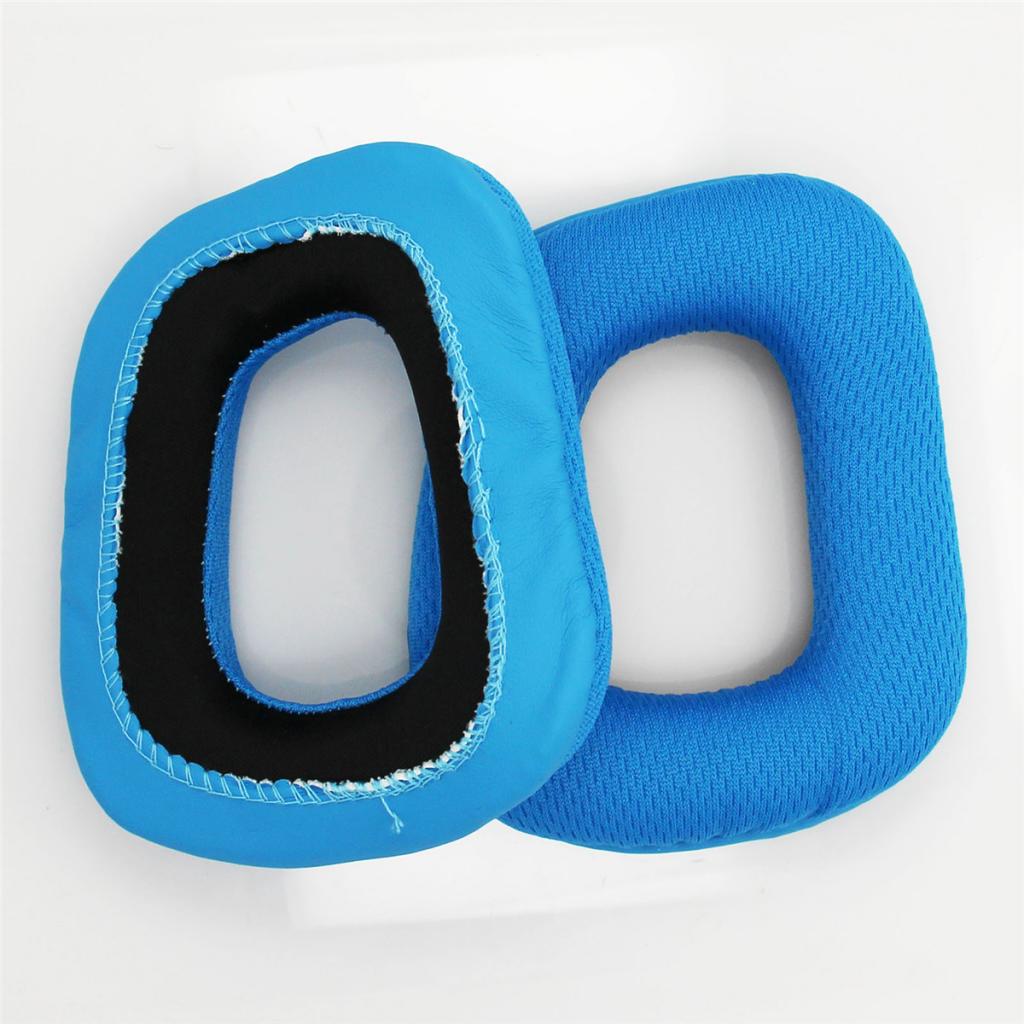 Replacement Ear Pads Ear Cushions For Logitech G35 G930 G430 F450 Headphone Blue