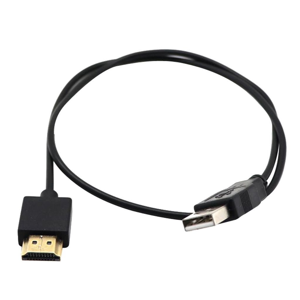 USB to HDMI Cable Male Charger Cable Splitter Adapter for HDTV DVD