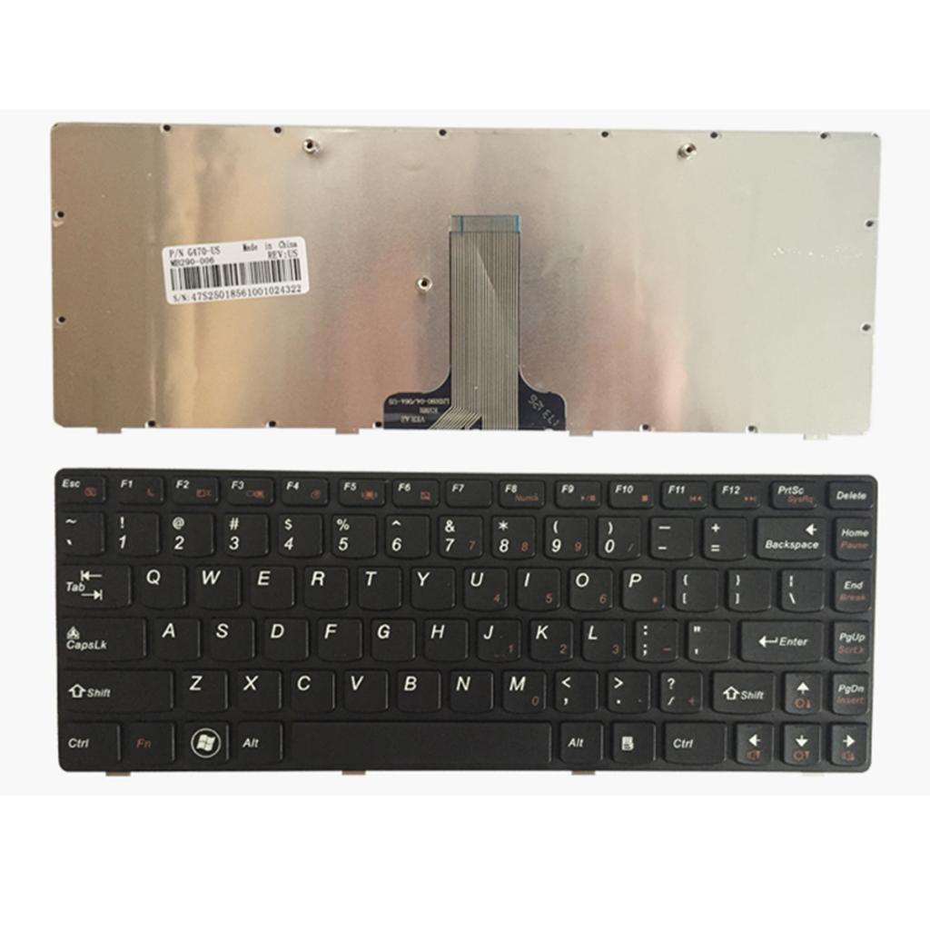 New Laptop Keyboard Replacement Black for Lenovo G475 V470 G470AH B470 G470