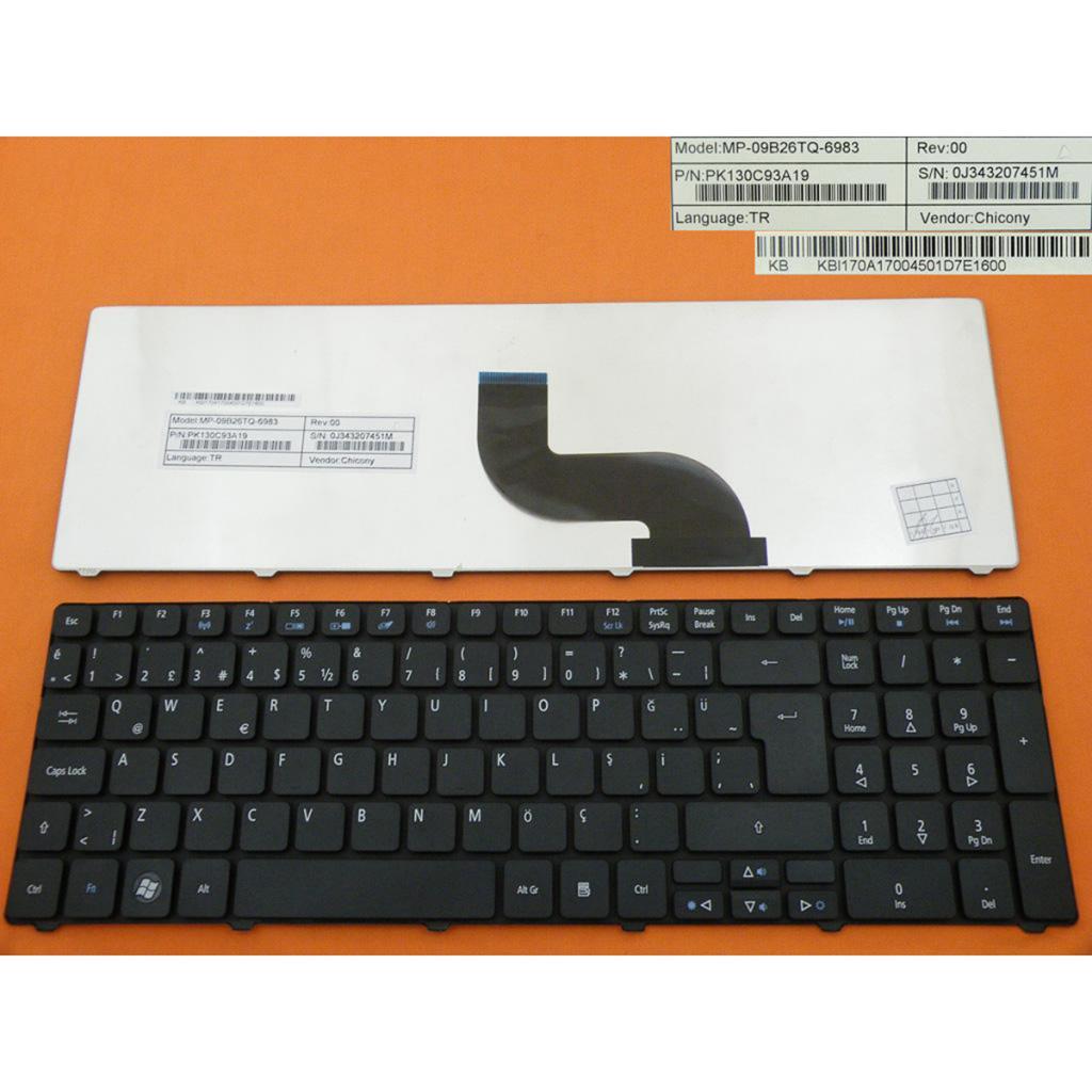 Keyboard For ACER 5810T 5820T 5750G 5742 5536TG - TR Turkish Black