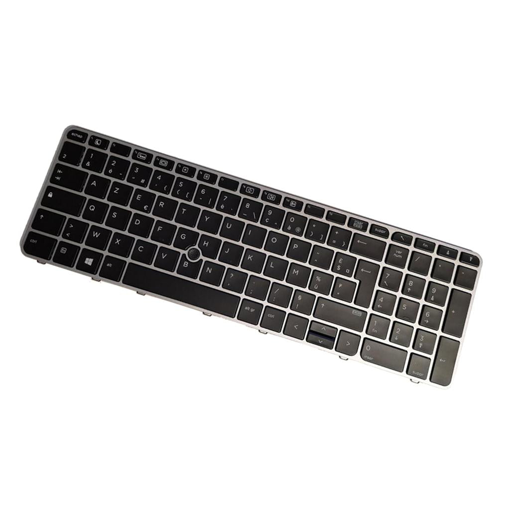 French w/Silver Frame Backlit Keyboard For HP EliteBook 850 G3 G4 Laptop