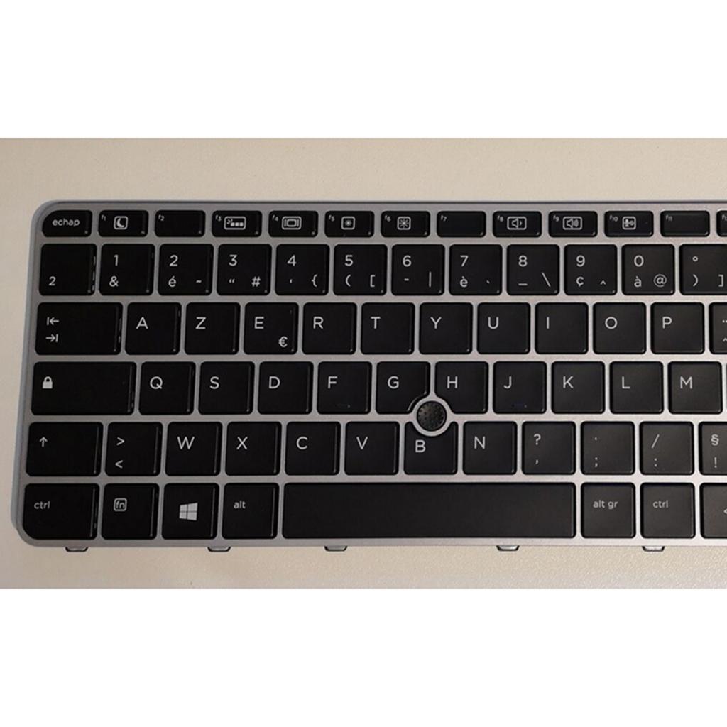 French w/Silver Frame Backlit Keyboard For HP EliteBook 850 G3 G4 Laptop