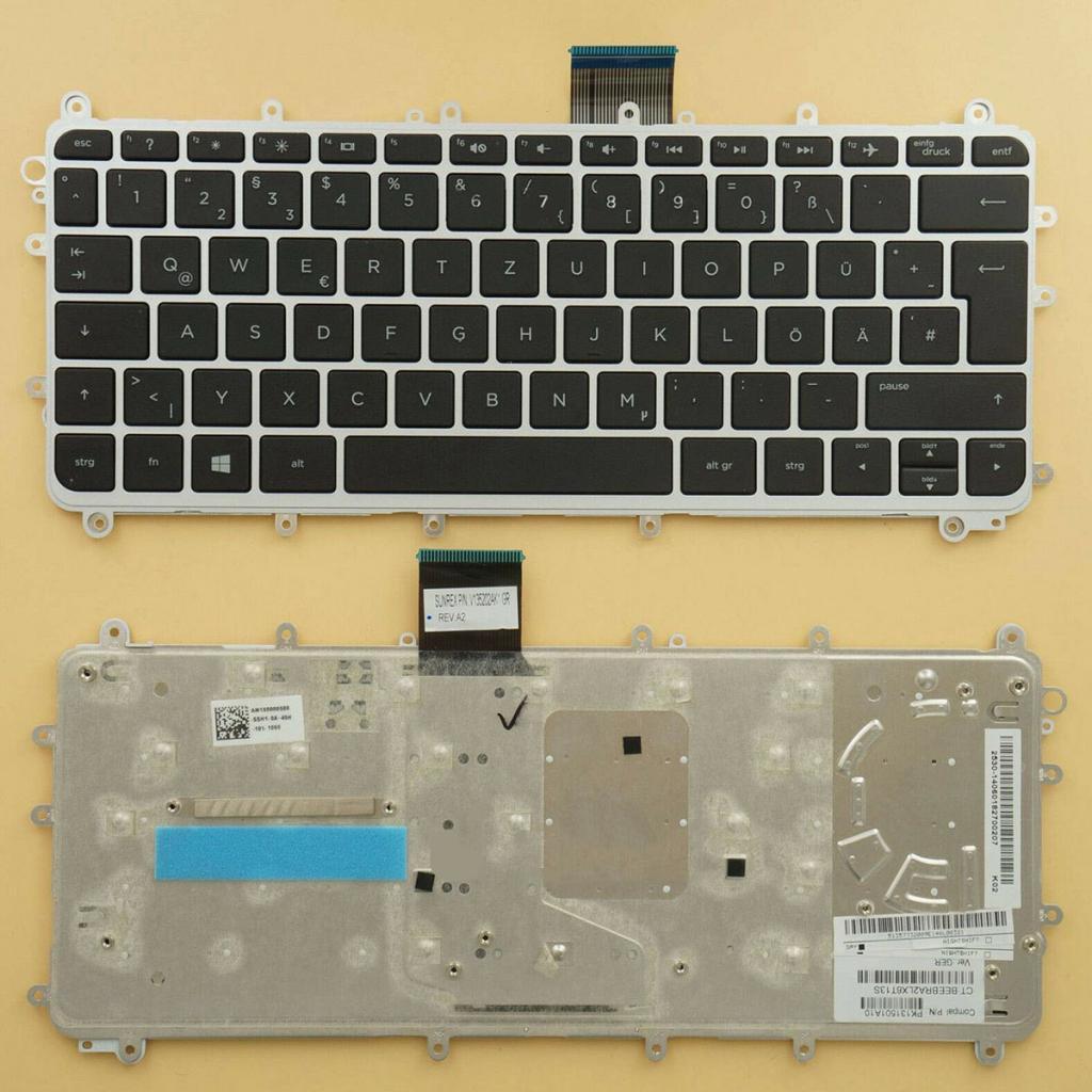 New Laptop Keyboard DE for HP Pavilion 11-n078ng 11-n080eg 11-n080n w/ Frame