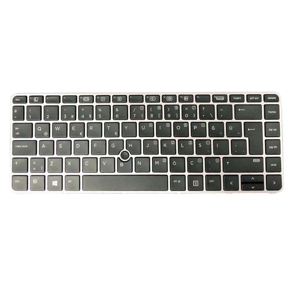 Turkish w/Silver Frame Point Keyboard For HP Elite Book 745 G3 840 G3 Laptop