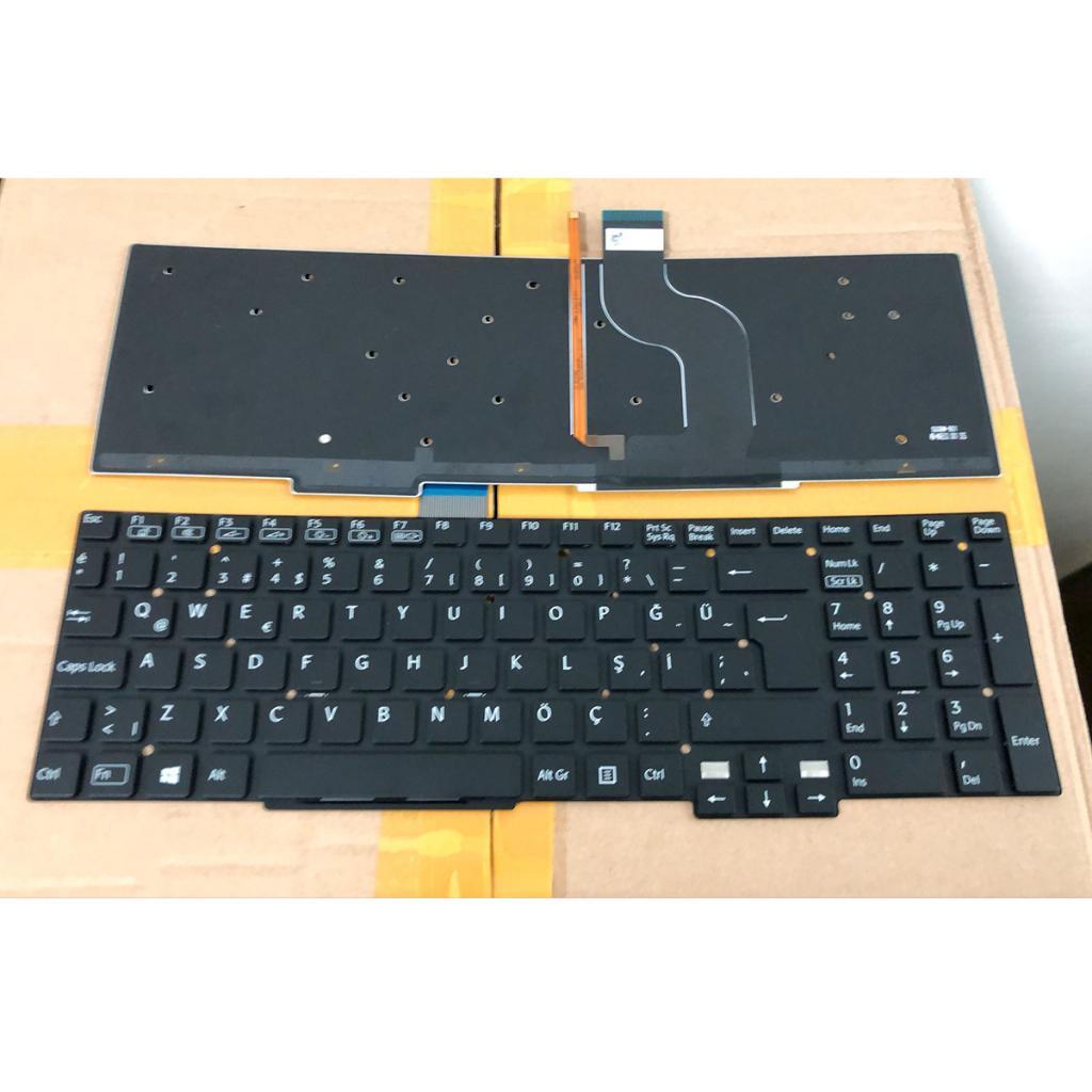 Turkish Backlit Keyboard For Sony SVT15 SVT15117CXS SVT1511M1R Laptop Black