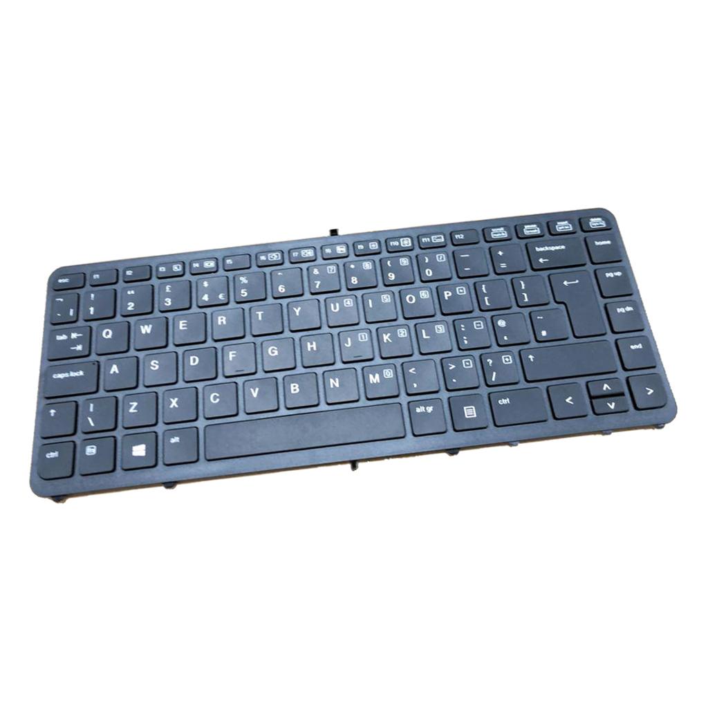 Keyboard for HP EliteBook 840 G1 845 G1 855 G1 850 G1 UK w/ Black Frame