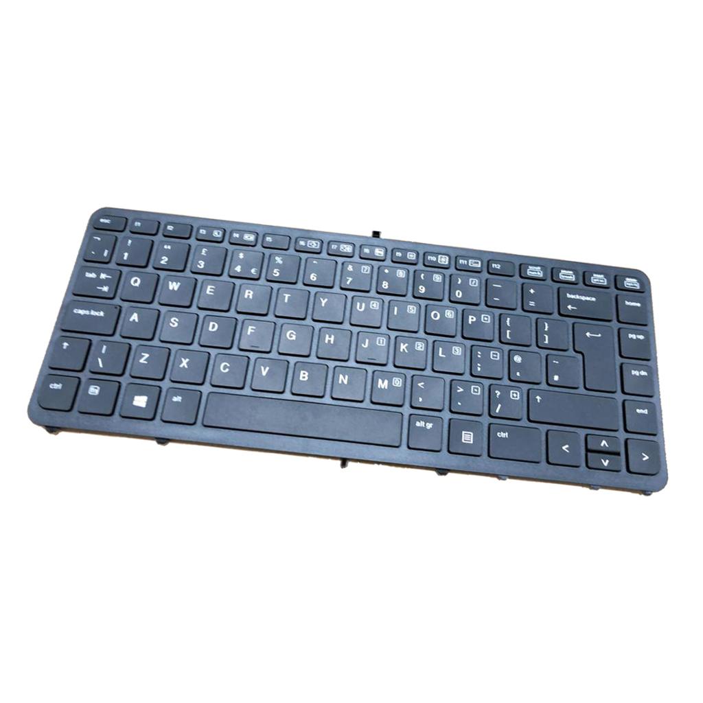 Keyboard for HP EliteBook 840 G1 845 G1 855 G1 850 G1 UK w/ Black Frame