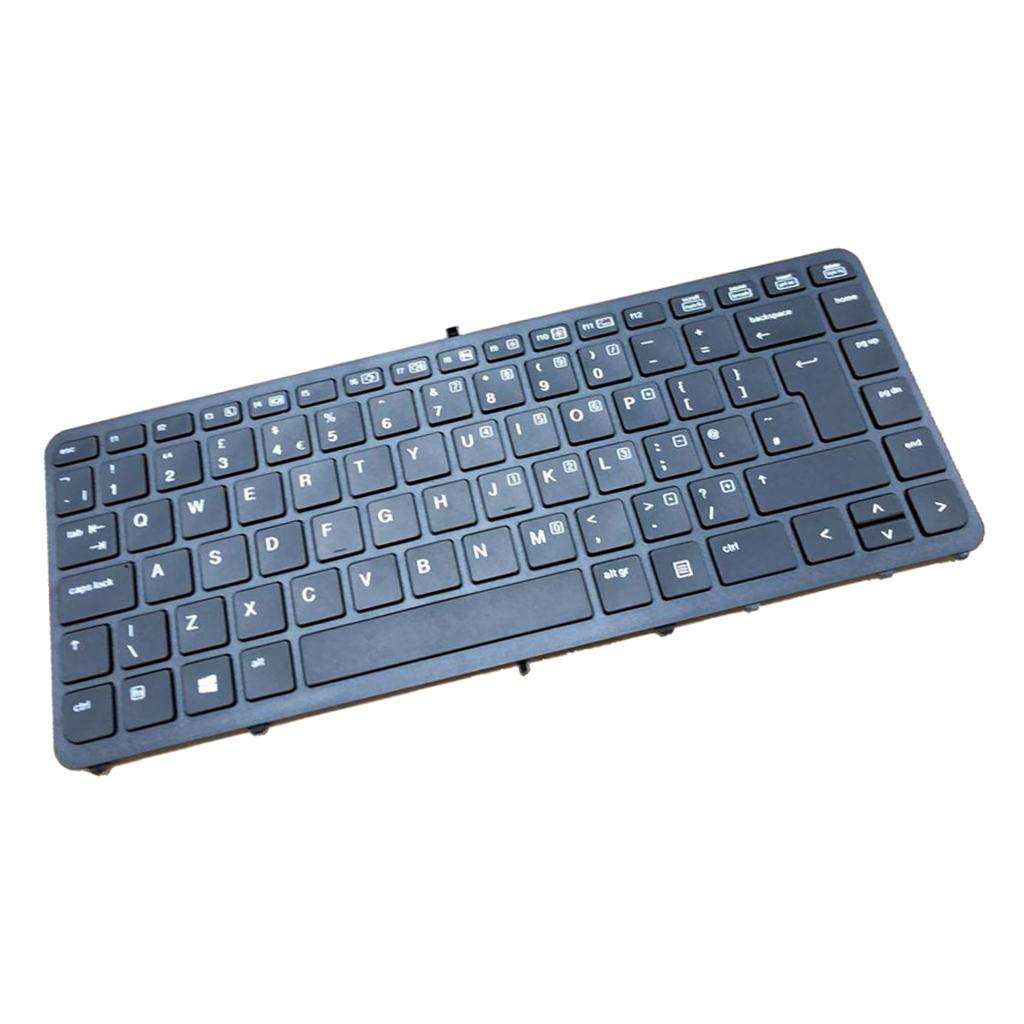 Keyboard for HP EliteBook 840 G1 845 G1 855 G1 850 G1 UK w/ Black Frame