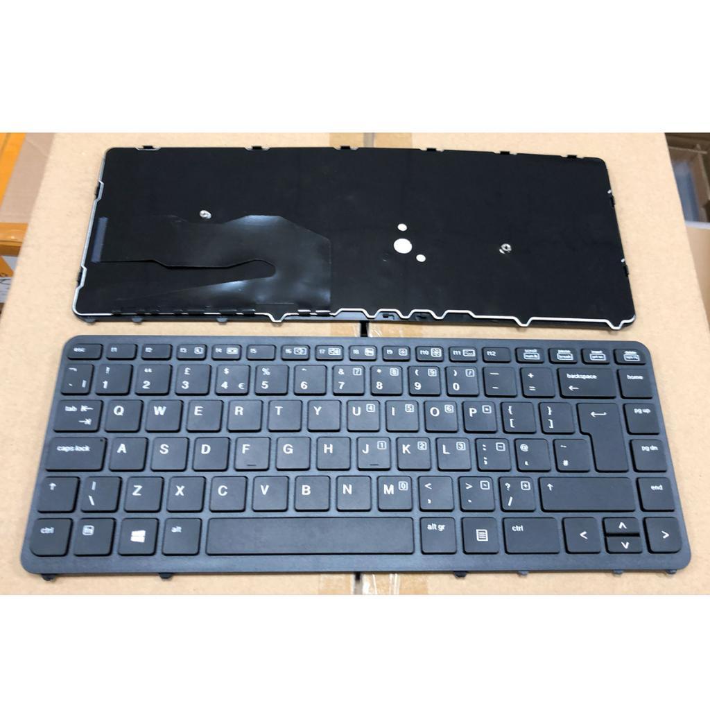 Keyboard for HP EliteBook 840 G1 845 G1 855 G1 850 G1 UK w/ Black Frame