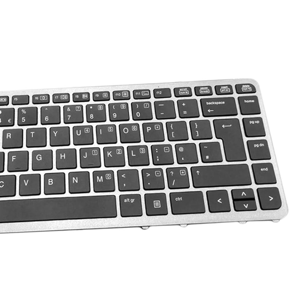 Keyboard for HP EliteBook 840 G1 845 G1 855 G1 850 G1 UK w/ Silver Frame